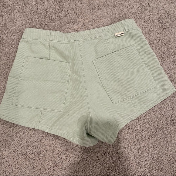 Billabong Size 28 Corduroy Shorts, soft mint green. - Picture 3 of 8